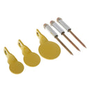 3pcs Metal Target  Plinking Target Yellow Color, 3 Size