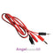 1 Pair Alligator Testing Cord Lead Clip to Banana Plug for Multimeter Test