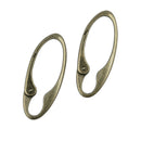 2Pcs Carabiner Clip Key Ring  Chain Cable Hook Lock Camping Oval Shape