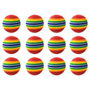 Pet Chewing Toys for Small Cat Dog EVA Scratching Rainbow Ball (10pcs M)
