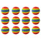Pet Chewing Toys for Small Cat Dog EVA Scratching Rainbow Ball (10pcs M)
