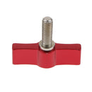 Aluminum T Type M6 Rotating Knob Handle Adjustable Thumb Lever Screw (Red,
