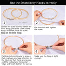 Cross Stitch Machine Bamboo Frame Embroidery Hoop Ring Diy Needlecraft Roun K9W5