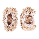 Microfiber Elastic Cuff Cleaning Mop Slipper Cover Pair Khaki P1N7