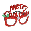 Glitter Red Merry Christmas Sunglasses Snowflake Glasses Party Eyewear Gifts