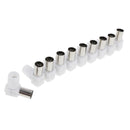 10pcs RF Female Plug+10pcs RF Male Plug Coaxial Connector Adapter for TV