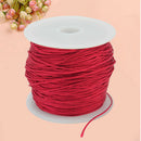 40m Red Nylon Chinese Knot Beading Jewelry Cords Thread DIY Crafts Dia 0.8 YRF