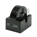 33 Ohm Resistance Single Pin Terminals Refrigerator PTC Starter Relay