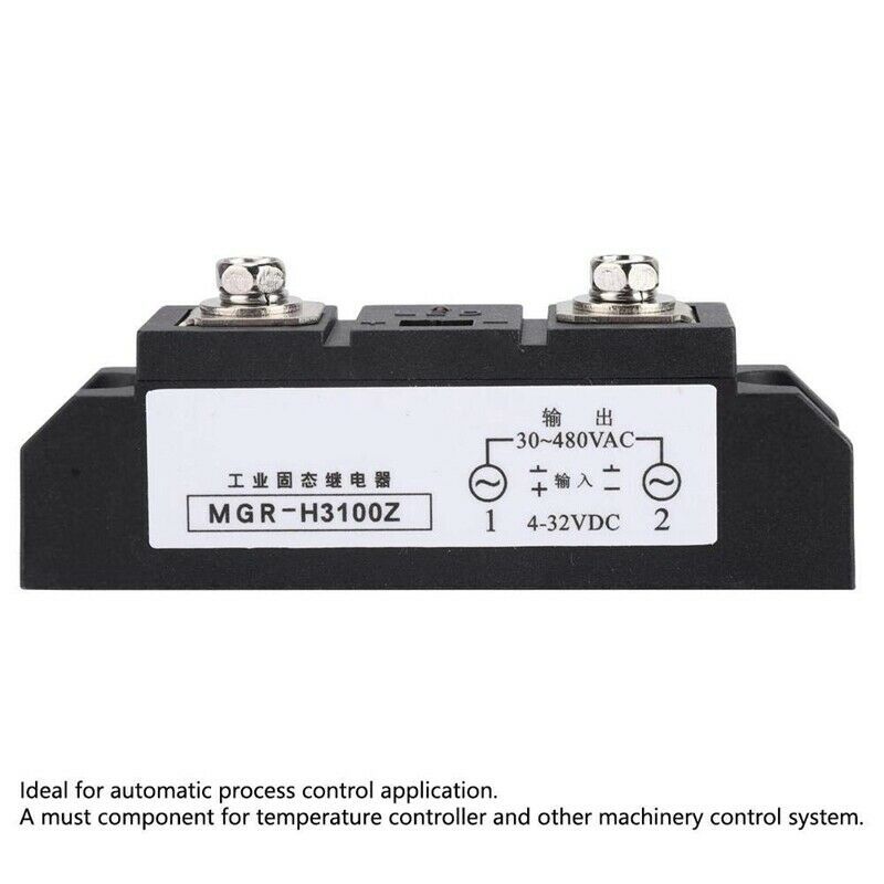 100A Industrial SSR MGR-H3100Z Single Phase Solid State Relay Input 4-32VDC Z1D9