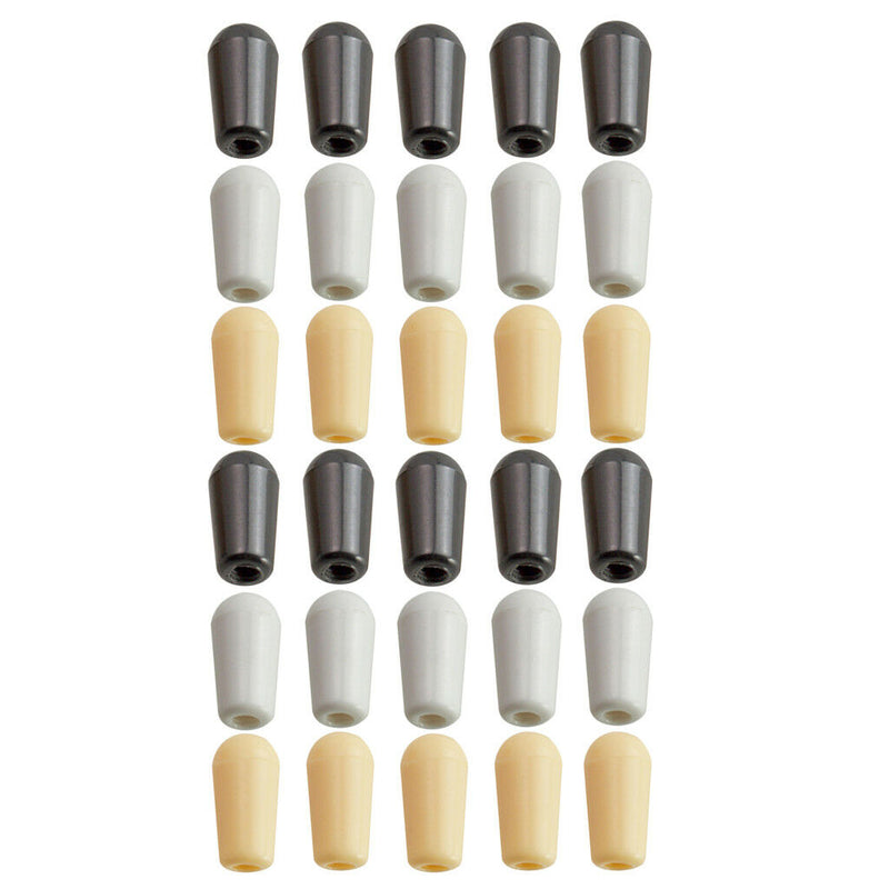 10x Black Electric Guitar 3 Way Pickup Selector Toggle Switch Tip Knob 3.5mm