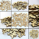 50pc Wooden Mini Mixed Wood Butterfiy Decor Craft Card HOT Making Scrapbook D1Y7