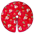 Christmas Tree Skirt Print Floor Mat Festival Decor for New Year (C 60cm)