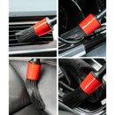 5Pcs Detailing Brush Cleaning Natural Boar Hair Brushes Car Detail ToolsJ Kw