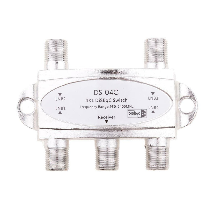 4x1 Premium Wideband DiSEqC 1.0 Satellite Switch FTA Dish LNB LNBF