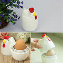Chick-shaped 1 boiled egg steamer steamer pestle microwave egg cooker cooki K8D4