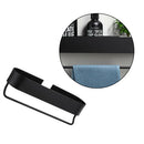 1 pcs Bathroom Shelf Accessory Organizer With Hair Rod 30cm Black Aluminum Alloy