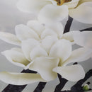 Modern Abstract White Flower Wall Art Oil Painting White Flower 3Pcs 40x40cm