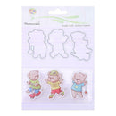 Playing Bear Silicone Clear Stamp + Cutting Dies Stencil Craft Scrapbook