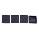 6 pcs Black Closure End Caps Square Tubing Tube Foot Cover 40 x 40 mm U7J4