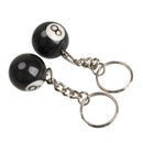 2pcs Billiard Pool Keychain Snooker Table Ball Key Ring Gift Lucky