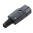 10 PCS IEC320 C14 Male Plug Power Adapter Cable Connector AC 250V 10A