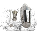 9Pcs Professional Cocktail Mixer Set Stainless Steel+Stir Bar Drinks Barten