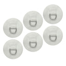 6pcs D- Patch PVC Round  Pad For Inflatable Raft Dinghy Surfboard WHITE
