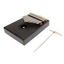 Mahogany African 17 Keys Kalimba Thumb Piano Hammer Cloth Bag Set for Gift