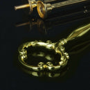 3 Tier Floral Cupcake Plate Cake Stand Fitting Handle (Golden)