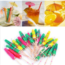 40X Paper Cocktail Parasols Umbrellas Party Wedding Supplies Luau Drink Stick JR