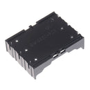 1pc Black Plastic 3 x 3.7V 18650 Batteries 6 Pin Battery Holder Case BX