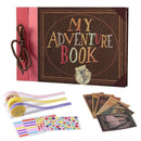 Adventure Book with Embossed Cover, Large 12.3 x 8.3 Inch 80 Pages Scrapboo