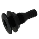 3pcs 3/4'' Black Plastic Marine Yacht Bilge Pump Thru-Hull Fittings for Boat
