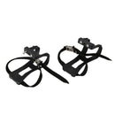 1 Pair Cycling Road Bike Mountain Bike Bicycle Toe Clips + Straps For Pedal
