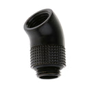 G1/4'' Thread 45Degree Rotary PC Water Cooling Tube Connector Fitting Black