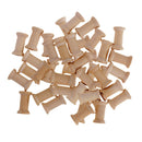 70Pcs Small Wooden Hand Crafts Thread Spool Bobbins Sewing Craft Bird Toys Parts
