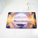 Flannel Pipe Sky Non Slip Water Absorbent Carpet Bedroom Door Floor Mat Rug