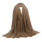 5 Pcs Ladies Soft Cotton Long Scarf Crinkle Hijab Muslim Jewish Head Scarf