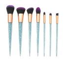 New 7Pcs Diamond Crystal Makeup Brushes Professional Set Foundation Blendin