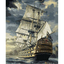 30x40cm Sailboat DIY Paint By Numbers Oil Painting Kit Canvas