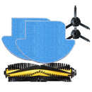 1 Main Roller Brush +2 Mop Cloths +2 Side Brush for ilife V7S pro V7S Robot