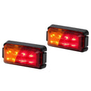2Pcs 8Led Truck Boat Trailer Side Marker Taillight Indicators Light Lamp Ki