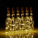 2M 20 LED Cork Shaped Copper Wire String Light Wine Bottle Warm White ST494-004