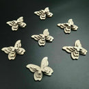 50pcs Wooden Butterflies Shape Craft Embellishments Arts Dec T2K4 Wood Scra S3S7