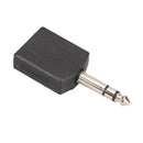 Premium 2 Way Headphone Jack Splitter Stereo Audio Adapter - 6.35mm 1/4 inch