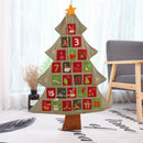 1pc Hanging Christmas Advent Calendar Countdown To Christmas Tree OrnamentsB Nw