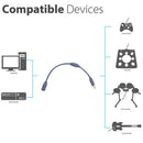 Wired Controller Connector USB Breakaway Cable Cord Adapter For XBOX 360 ME