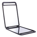 Double Sided Barber Salon Makeup Hair Stylist Hand-Held Mirror w/ Two Handles