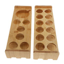 7/12 Holes Random Bamboo Cup Holder Organizer Rack Beer Glass Container Stand