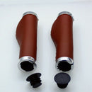 Comfortable Durable Pu Bicycle Grips Retro Bike Mountain Bicycle Folding Bi A9G4